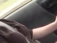 19yr old Jodie masturbating on her way to work