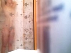 roommate Isabell in the shower