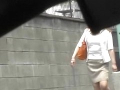 Bombastic Asian sexbomb looses her skirt during wicked sharking encounter
