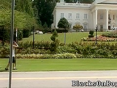 Diablo Gets To Take Two Big Black Cocks