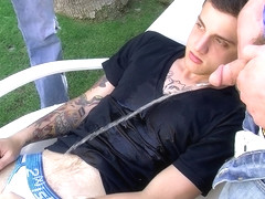 Pissing Threesome Fuck Boys - Jase Bionx, Chris Porter & Ryan Connors - Boys-Pissing