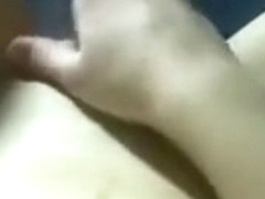 Cute black brown wifey bare masturbates during the time that I film her