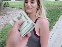 Awesome blonde girl Crystal Young doesnt mind banging