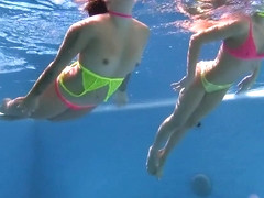 underwater couple bikini