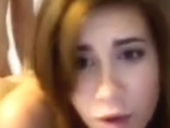 Gorgeous brunette fucks