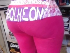 Morena Chuletuda Ricota Leggins Rosados Que Culote