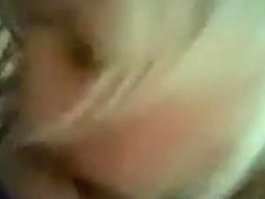 girl jerks her bf's cock with an evil smile, but her bf fails to give her facial reward.