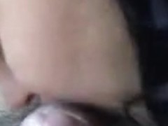 Corpulent cutie likes his sausage in the car