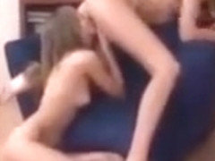 Petite junior girls try lesbian anal fun