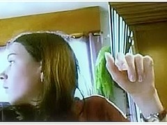 youthful unshaved angel masturbates to cam