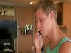 Two gay teens get their asses drilled by hottie