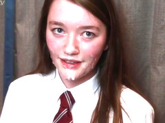 Awesome Redhead Teen 18+ Get Anal Sex And Got A Facial