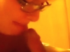 Gripping end of oral sex for my hubby cum on my face! Mmm