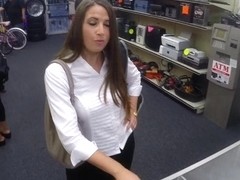 Phat ass amateur nailed at the pawnshop to earn extra money