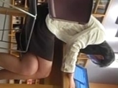 Candid Asian Teen Feet Dangling Pt 3 (shoeplay)