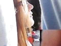 Mini upskirts with the white belt view