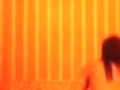 My sexual looking girlfriend does a admirable striptease show