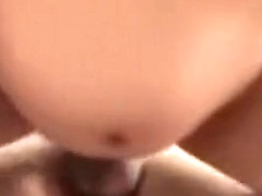 Cute shaved asian blows, fucks and gets creamed