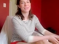 Spanking my sexy arse on webcam