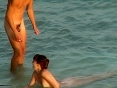 Teen slut fucking on a beach