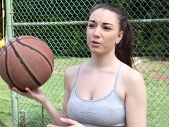Ball girl sucking black cock