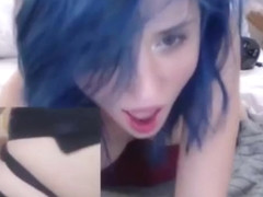 Gorgeous college girl strap on