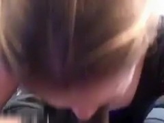 So sexy painted blonde milf girlfriend suck his black dude cock like a candy