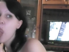 Didlo play and facial