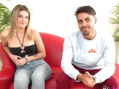 Blonde Teen 18+ Rubi Vergara Tries One Of Our Sexy Blind Dates!