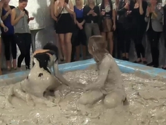 slick eurobabes mudwrestling