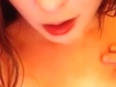 Homemade solo porn video clip with me taking shower