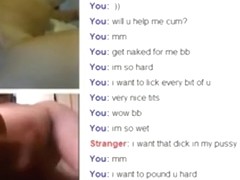 Omegle cybersex. i want that dick in my pussy. fuck me like the trash girl that i am !!!