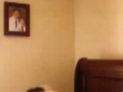 Guy is nailing a slut while a voyeur sex cam is on