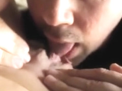 Erotic strippers lick each other