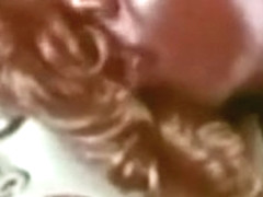 Vintage interracial fuck with great redhead