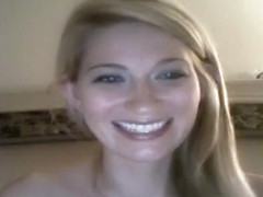 I caught this blonde beauty masturbating on webcam