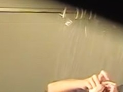 Shower voyeur cam catches teen amateur nude titties