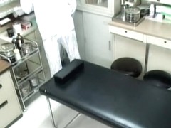 Demented guy fucks a hot Jap nurse in voyeur medical video