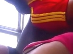 Hidden Downblouse In Bus