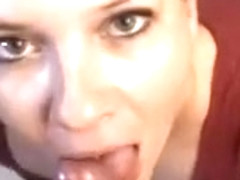 Wife gets a full facial