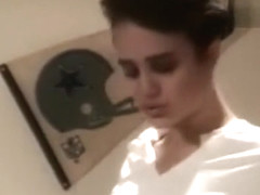 sexy brunette on the town