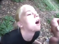 Innocent German Teen Face Covered In Cum In Public