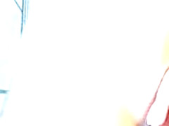 Striking brunette showing off her perfect boobs and ass on