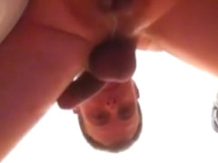 fuck my ass rough with glassdildo