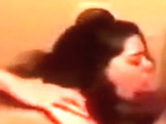 Horny girl in fun threesome