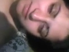 Busty Arab slut sucks my wan in hot pov amateur video