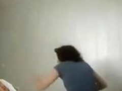 Voyeur home porn with chick dildo fucking her pussy