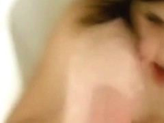 Hottie with face piercings engulfing schlong