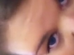 Overweight white gal made to drink her 1st dark load