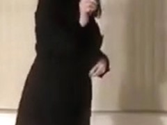 Carole dancing to i feel like a woman